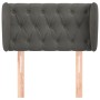 Dark gray velvet headboard 83x23x78/88 cm by , Headboards and footboards - Ref: Foro24-3117511, Price: 52,83 €, Discount: %