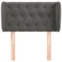 Dark gray velvet headboard 83x23x78/88 cm by , Headboards and footboards - Ref: Foro24-3117511, Price: 51,99 €, Discount: %