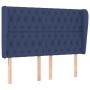 Headboard with blue fabric ears 147x23x118/128 cm by , Headboards and footboards - Ref: Foro24-3118296, Price: 116,16 €, Disc...