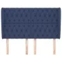 Headboard with blue fabric ears 147x23x118/128 cm by , Headboards and footboards - Ref: Foro24-3118296, Price: 135,70 €, Disc...