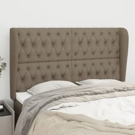 Headboard with ears in taupe gray fabric 147x23x118/128 cm by , Headboards and footboards - Ref: Foro24-3118294, Price: 159,6...