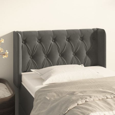 Dunkelgraues Samtkopfteil 83x16x78/88 cm von , Kopf- und Fußteile - Ref: Foro24-3119135, Preis: 52,26 €, Rabatt: %
