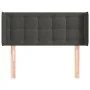 Dark gray velvet headboard 83x16x78/88 cm by , Headboards and footboards - Ref: Foro24-3119233, Price: 46,49 €, Discount: %