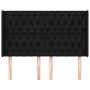 Headboard with black fabric ears 147x16x118/128 cm by , Headboards and footboards - Ref: Foro24-3119916, Price: 130,56 €, Dis...