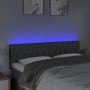 Kopfteil aus dunkelgrauem Stoff mit LED 144x7x78/88 cm von , Kopf- und Fußteile - Ref: Foro24-3121947, Preis: 70,66 €, Rabatt: %