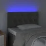 Dark gray velvet headboard with LED 80x7x78/88 cm by , Headboards and footboards - Ref: Foro24-3121979, Price: 48,10 €, Disco...