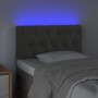 Dunkelgraues Samtkopfteil mit LED 80x7x78/88 cm von , Kopf- und Fußteile - Ref: Foro24-3121979, Preis: 45,75 €, Rabatt: %