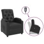Sillón elevable cuero sintético negro