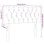 LED-Kopfteil aus dunkelgrünem Samt, 90 x 7 x 78/88 cm von , Kopf- und Fußteile - Ref: Foro24-3121987, Preis: 58,59 €, Rabatt: %