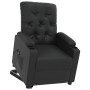 Sillón elevable cuero sintético negro