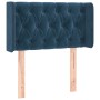 LED-Kopfteil aus dunkelblauem Samt, 83 x 16 x 78/88 cm von , Kopf- und Fußteile - Ref: Foro24-3123606, Preis: 59,42 €, Rabatt: %