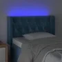 Cabecero con LED de terciopelo azul oscuro 83x16x78/88 cm de , Cabeceros y pies de cama - Ref: Foro24-3123606, Precio: 61,77 ...