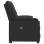 Sillón elevable cuero sintético negro