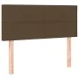 Box spring bed with dark brown fabric mattress 100x200 cm by , Beds and slatted bases - Ref: Foro24-3126224, Price: 335,59 €,...