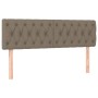 Box spring bed with taupe gray fabric mattress 140x200 cm by , Beds and slatted bases - Ref: Foro24-3127049, Price: 462,98 €,...