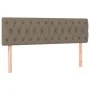 Box spring bed with taupe gray fabric mattress 140x200 cm by , Beds and slatted bases - Ref: Foro24-3127049, Price: 457,40 €,...