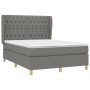 Boxspringbett mit dunkelgrauer Stoffmatratze 140x190 cm von , Betten und Lattenroste - Ref: Foro24-3128758, Preis: 546,77 €, ...