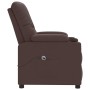 Sillón elevable cuero sintético marrón
