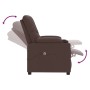 Sillón elevable cuero sintético marrón