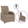 Sillón elevable cuero sintético color capuchino