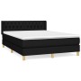 Boxspringbett mit schwarzer Stoffmatratze 140x200 cm von , Betten und Lattenroste - Ref: Foro24-3130515, Preis: 460,11 €, Rab...