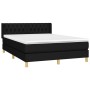 Boxspringbett mit schwarzer Stoffmatratze 140x200 cm von , Betten und Lattenroste - Ref: Foro24-3130515, Preis: 460,11 €, Rab...