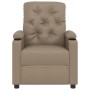 Sillón elevable cuero sintético color capuchino