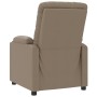Sillón elevable cuero sintético color capuchino