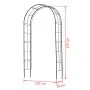 Nature Black metal garden arch 229x38x113 cm by Nature, Pergolas, arches and garden trellises - Ref: Foro24-403654, Price: 11...