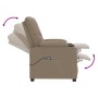 Sillón elevable cuero sintético color capuchino
