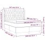 Boxspringbett mit schwarzer Stoffmatratze 140x200 cm von , Betten und Lattenroste - Ref: Foro24-3132235, Preis: 524,96 €, Rab...
