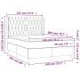 Cama box spring con colchón tela negro 140x200 cm de , Camas y somieres - Ref: Foro24-3132235, Precio: 524,72 €, Descuento: %