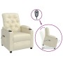 Sillón elevable cuero sintético crema