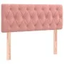 Box spring bed with mattress and LED pink velvet 120x200 cm by , Beds and slatted bases - Ref: Foro24-3134578, Price: 383,06 ...