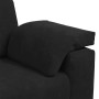 Sofá Loveseat Terciopelo Negro 120 cm