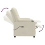 Sillón elevable cuero sintético crema