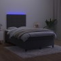 Boxspringbett mit Matratze und LED-Samt in Schwarz, 120 x 200 cm von , Betten und Lattenroste - Ref: Foro24-3136115, Preis: 4...