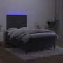 Boxspringbett mit Matratze und LED-Samt in Schwarz, 120 x 200 cm von , Betten und Lattenroste - Ref: Foro24-3136115, Preis: 4...