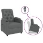 Sillón elevable cuero sintético gris