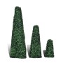 Set mit 3 künstlichen Buchsbaumpyramiden von vidaXL, Künstliche Flora - Ref: Foro24-41622, Preis: 73,35 €, Rabatt: %