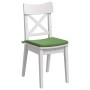 Cojines para asiento 4 pcs Verde claro 40 x 40 x 3 cm