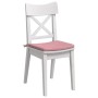 Cojines para asiento 4 pcs Rosa 40 x 40 x 3 cm Terciopelo
