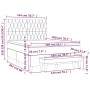 Boxspringbett mit dunkelgrauer Stoffmatratze 140x200 cm von , Betten und Lattenroste - Ref: Foro24-3136838, Preis: 549,78 €, ...