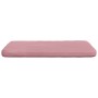 Cojines para asiento 4 pcs Rosa 40 x 40 x 3 cm Terciopelo