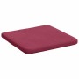 Cojines para asiento 4 pcs Rojo vino 40 x 40 x 3 cm Terciopelo