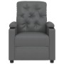 Sillón elevable cuero sintético gris