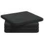 Cojines para asiento 4 pcs Negro 40 x 40 x 3 cm Terciopelo