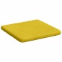 Cojines para asiento 4 pcs Amarillo 40 x 40 x 3 cm Terciopelo