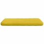 Cojines para asiento 4 pcs Amarillo 40 x 40 x 3 cm Terciopelo