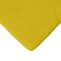 Cojines para asiento 4 pcs Amarillo 40 x 40 x 3 cm Terciopelo